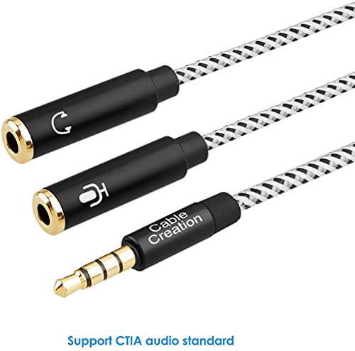 CableCreation Y Splitter Audio 3.5mm 0.2 m miniatura 6