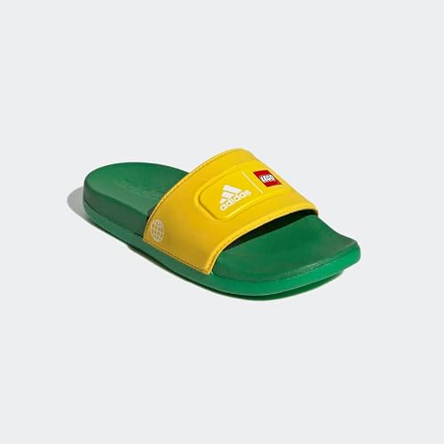 Adidas Adilette Comfort X Lego® Slides Kids', Yellow, Size 6 #TOP4