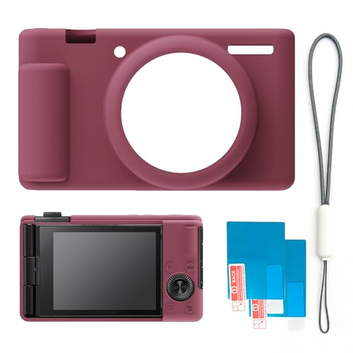 Funda de silicona para cámara Sony ZV-1 II roja miniatura 7