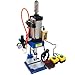HayWHNKN Pneumatic Punch Press Machine Die Hole Punches with 2 Buttons Adjustable Cylinder Stroke Pneumatic Press for Sheet Metal Hole Punches Milling Machine (200KG/440LB Pressure)110V