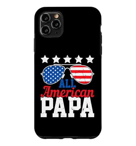 All American Papa 4th Of July American Flag Dad Grandpa �X�}�z�P�[�X iPhone 11 Pro Max �p