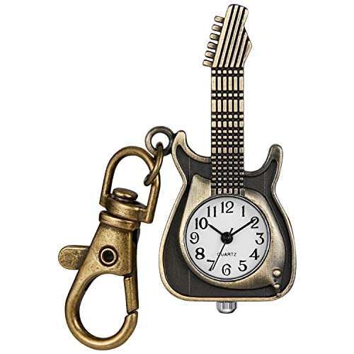 Realpoo antique guitar design pocket watch image