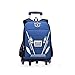 Durevole Trolley per Ruote Universale Borsa da Viaggio Trolley per Studenti Zaino per Bambini Ragazzi 6 Ruote Zaino per Scale da Arrampicata per Ragazze Zaino Impermeabile 3 Strati Borsa per Spalle
