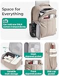 BAGSMART Puffy Camera Backpack, Camera Bags for Photographers, DSLR/SLR Mirrorless Photography Camera Case