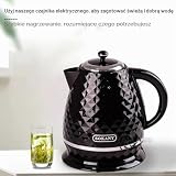 SOKANY SK-1032 czajnik elektryczny 2200 W, 1,7 l, wyjmowany filtr wapienny, automatyczne wyłączanie, wskaźnik poziomu wody, podstawa 360ºC, czarny