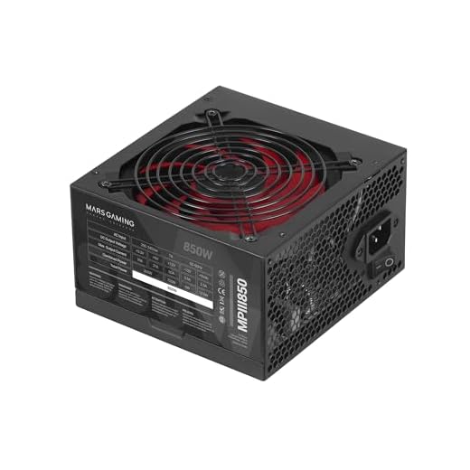 Mars Gaming MPIII850, Alimentatore PC ATX 850W, 5 Anni di Garanzia, 85% di Efficienza, Sistema Digitale APFC, Ventola FDB 120mm AI-RPM, Tecnologie DC-DC e SMD, Cavi Piatte Extra-lunghi, Nero