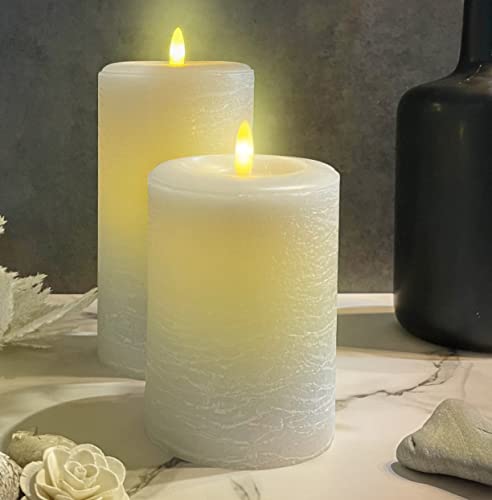 Lumipur LPS-SERIES Signature Natural Glow Flickering Flameless Led Wax Pillar Candle thumb #3