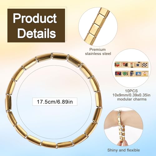 Pulsera italiana con dijes intercambiables y herramienta para regalar 2