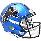 Detroit Lions Alternate 2024 On-Field Blue Riddell Speed...