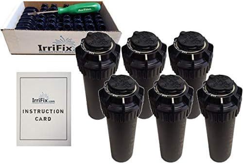 Rain Bird 5000 Series Seal-A-Matic Sprinkler Heads Bundle - 6 Pack 5004PCSAM SAM Rotors with IrriFix Nozzle Box Including 6 Nozzle Trees, 1 Rotortool Screwdriver, and IrriFix Instruction Sheet image 3