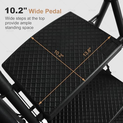 LEADALLWAY 3 Step Ladder with Handrails 330lbs Capacity by LEADALLWAY - Image 4