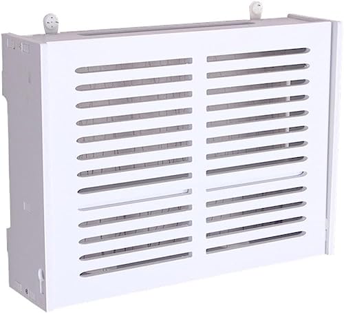 Boîte de rangement WiFi murale blanche abri décoratif pour câbles et décodeur TV - 2