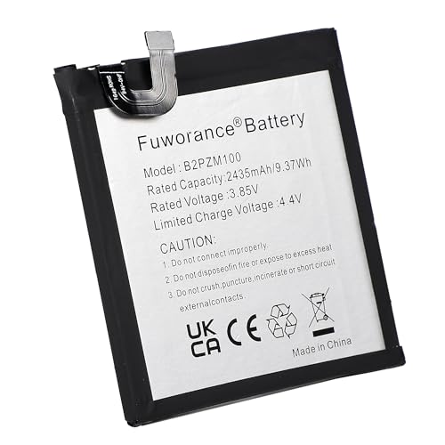 Fuworance Bateria 2435 mAh, 3,85 V, B2PZM100, kompatybilna z HTC Alpine, U Play, U Play TD-LTE, Dual SIM U Play TD-LTE, 35H00270-00M Bateria litowo-polimerowa o dużej pojemności szybkie ładowanie +