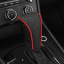 YOURKARTS.COM Car Gear Knob Cover– Protective, Premium Material with Universal Fit | Dual Color Combo (Gear Knob Cover Black) | car Accessories 2025