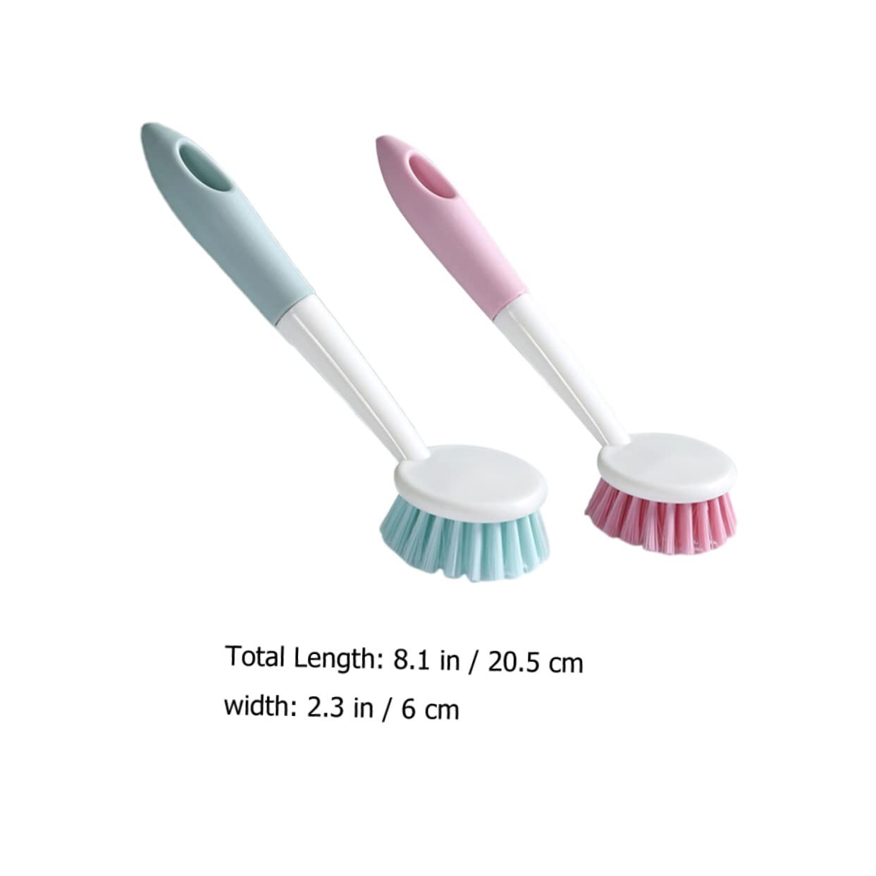 Healeved 8piezas Cepillo De Cocina Mango Larga Limpieza De Fregaderos y Utensilios para Otras Superficies Color Aleatorio