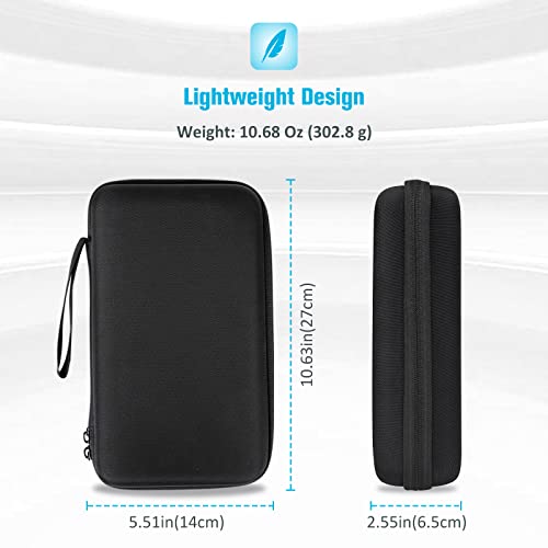 Procase Hard Travel Tech Organizer Case Bag For Electronics Accessories Charger Cord Portable External Hard Drive Usb Cables Power Bank Sd Memory Cards Earphone Flash Drive -Black #TOP5