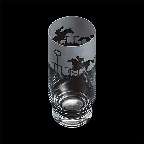 Dartington Crystal TU3407/6/HORSERACING Aspect Highball Horse Racing, 160 mm (H) 38 CL