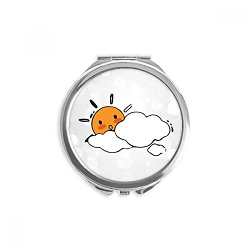 Miroir de poche cloud météo sun portable pour vérifier son maquillage discrètement partout