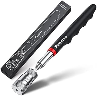Magnetic Telescoping Pick Up Tool, Preciva Magnetic Picking Tool with LED Flash Light Retriever Wand 19 to 68 cm Magnet