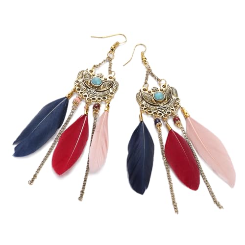 Boucles d'oreilles en plumes parfaites pour un mariage bohème chic
