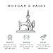 MORGAN & PAIGE .925 Sterling Silver Rhodium Plated Sewing Machine Charm Pendant - Pave-Setting Drop Style Charm Jewelry for Women, Jewelry for Her