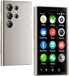 هاتف ذكي صغير XS24 برو 3 انش من سويس بذاكرة RAM 2GB وروم 16GB و3G 900mAh ونظام اندرويد 9 ثنائي شرائح الاتصال وخاصية التعرف على الوجه وكاميرا مزدوجة وواي فاي وبلوتوث