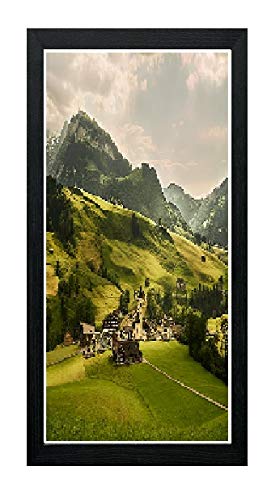 Modern Picture Frames Black Photo Frames Poster Frames Real Wood 98 x 37.5cm