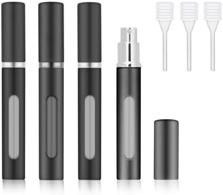 4 STKS Parfum Reizen Hervulbare Mini Spray Fles, Hervulbare Keulen Reizen Flessen met Gereedschap, Lege Reizen Parfum Fles Hervulbare Reizen Keulen Spuit, Pocket Parfum Atomizer Travel Essentials