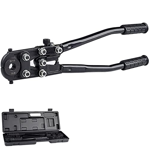 Herramienta de prensado de tuberías Crimpadora mecánica de tubos con molde en forma de U (16/20/25 mm) Herramienta de prensado manual para tubos de plástico de aluminio/Pex/Pb, mango antideslizante