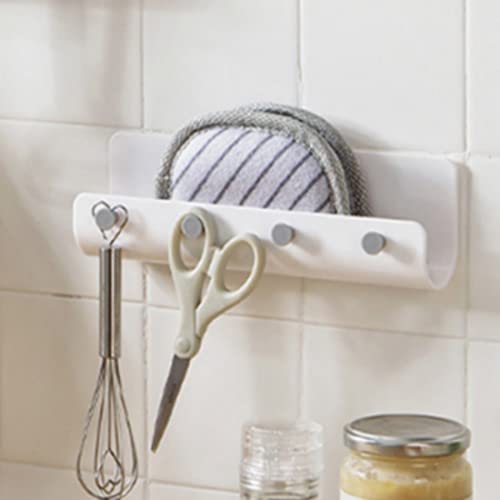 Key And Mail Holder,White Wall Mount Key Rack Decorative Hanging Organizer Mail Organizer Key Rack Key Hanger Adhesive Key Rack With Tray With Shelf And Hooks For Entryway Hallway Kitchen Farmhouse #TOP1