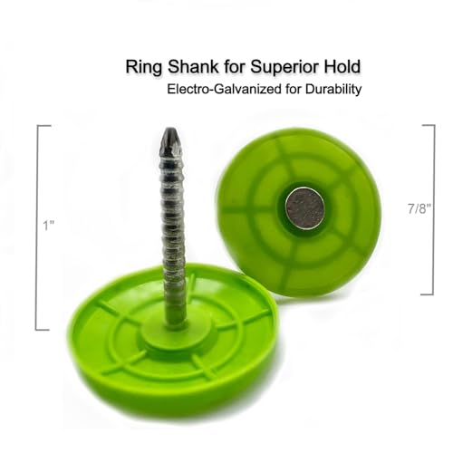 UberQuiet MLV Cap Nails, 1-inch, for Installation of Mass-Loaded Vinyl Noise Barriers, Small (250 pcs) by UberQuiet - Used condition - Image 3