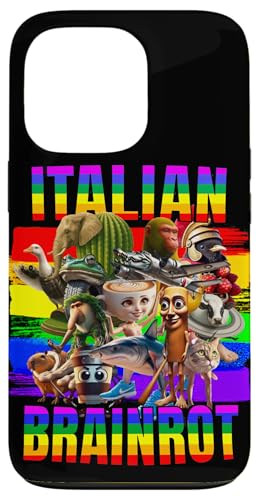 �C�^���A���E�u���C���E���b�g�b�S�L�����N�^�[���C���{�[LGBTQ�v���C�h�t���b�O �X�}�z�P�[�X iPhone 13 Pro �p