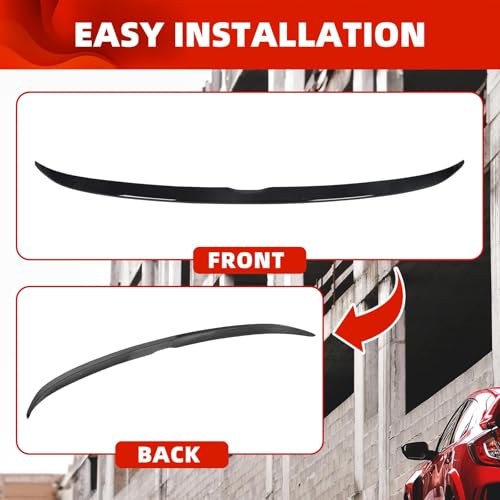 ECOTRIC Rear Trunk Spoiler Wing Compatible with 2013-2017 Honda Accord 4 Door Sedan by ECOTRIC - Image 6
