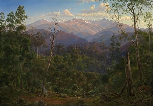 Tableaux Graffiti Art Mural Le mont Kosciusko impression poster paysage 60x90cm
