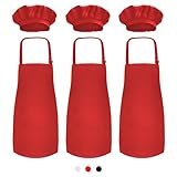 Novelty Place Kid's Apron with Chef Hat Set (3 Set) -...
