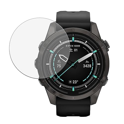 Kayo&Karin GARMIN epix Pro (Gen 2) 42mm �p �ی�t�B���� 9H (�����K���X �����̍��d�x) �t�B���� ������ ���{��