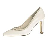 Fiarucci Brautschuhe Dunya - Stiletto High Heels - Ivory mit Glitzer Leder - Gr 39 EU 6 UK