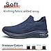 Men's Running Shoes Lightweight Breathable Walking Shoes Non Slip Athletic Fashion Sneakers Workout Casual Shoes Navy Blue Size 11