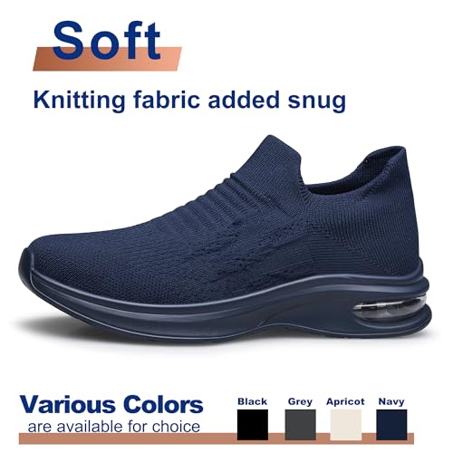 Image of Mens Walking Shoes Slip on Lightweight Running Shoes Workout Athletic Tennis Shoes Gym Sneakers