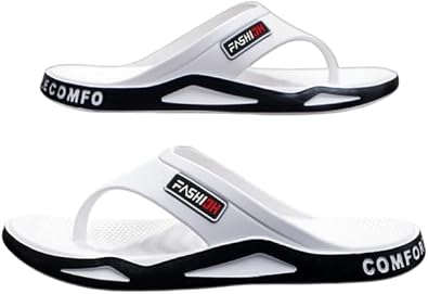 EVA Sandals for Men - Hand Washable, All-Season Wear, Minimalist Striped Design, Ideal for Home and Beach, Beach Shoes | Minimalist Sandals | EVA Home Slippers