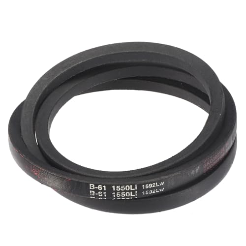 Image of uxcell 3 Pack B61 Classic Wrapped V-Belt, 64 inch Outside Circumference Wrapped Industrial Rubber V-Belt B Profile V-Belt for Industrial Machinery Equipment, Black