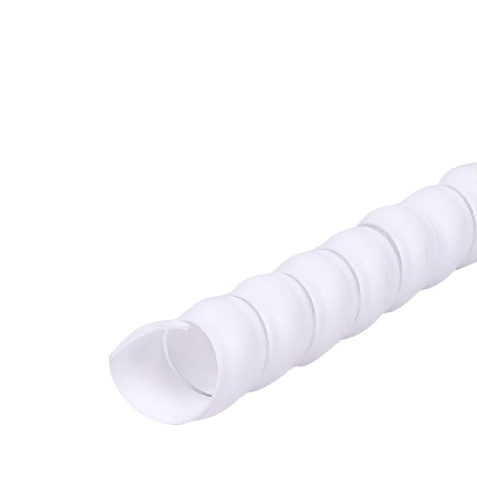 Cavo Protettore Tidy Wrap Tube, Tubo di Protezione for Guaina Flessibile for Cavi da 5 Metri, Organizer for Cavi di avvolgimento da 14 mm a 35 mm(White,ID 35mm)