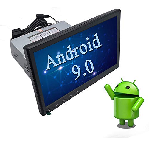YODY 10.1 Inch Single Din Android 9.0 Car Stereo Support Bluetooth WiFi GPS