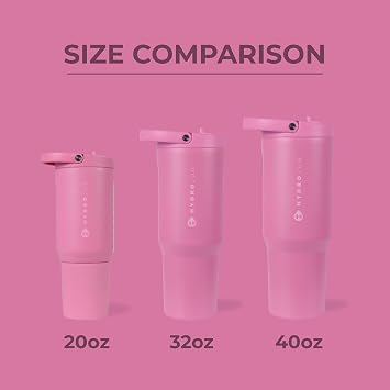 HydroJug Sport - Stainless Steel Tumbler with Straw, Vacuum Insulated, 32oz Leakproof Water Bottle, Ergonomic Design, Reusable, Dishwasher Safe, Rubber Base, Durable for Gym or Outdoors, Taffy