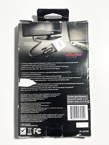 Rocketfish Rf-Ap306 Mini Displayport To Dvi Adapter #TOP1