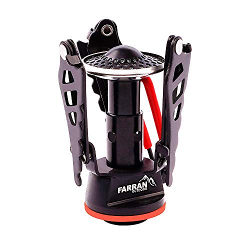 UL2600 PRO Solo Backpacking Single Burner Isobutane Pocket Stove for Camping Lightweight Small Backpack Canister Stoves Portable Gear for Hiking Camp Cooking