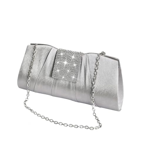LAGO DE SAC Satin Evening Clutch Purses for Women Formal