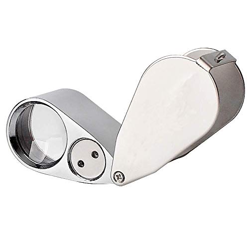 Loupe portable 40 fois contre la fatigue oculaire lors de la lecture de papeterie