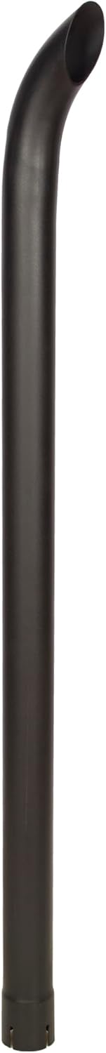 Exhaust Pipe Stack Replacement UNIVERSAL - 2 3/8" x 48" Curved Black