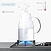 Vekonn Glass Water Pitcher with Lid and Spout, 68 Ounces Heat Resistant Borosilicate Glass Carafe, Temperature Safe